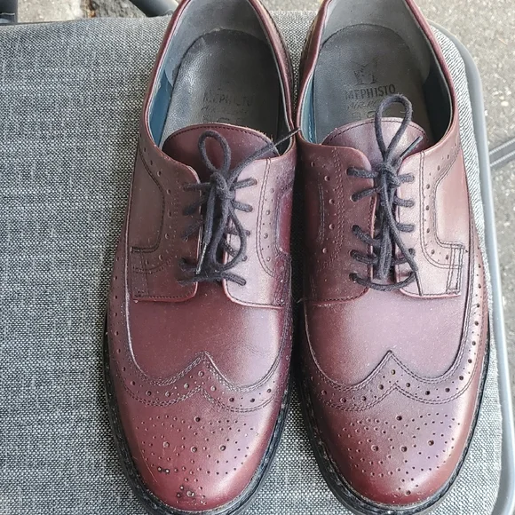 MEPHISTO Brown Pebble Leather Lace-up Oxford Shoes 10.5 Mephisto marlon oxford mens - Gem main image 3
